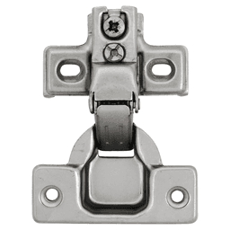 Euro Cabinet Concealed 105° Opening Hinge, Self-Close, 1/2" Overlay, Polished Nickel Alt 1 - Image