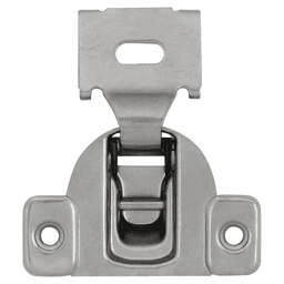 Euro Cabinet Concealed 105° Opening Hinge, Face Frame, Self-Close, 1/2" Overlay, Polished Nickel Alt 1 - Image