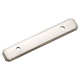 5" Manor House Cabinet Backplate, Satin Nickel Main - Image
