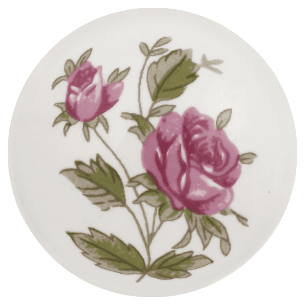 1-3/8" Tranquility Mushroom Cabinet Knob, Pink Rose Alt 1 - Image