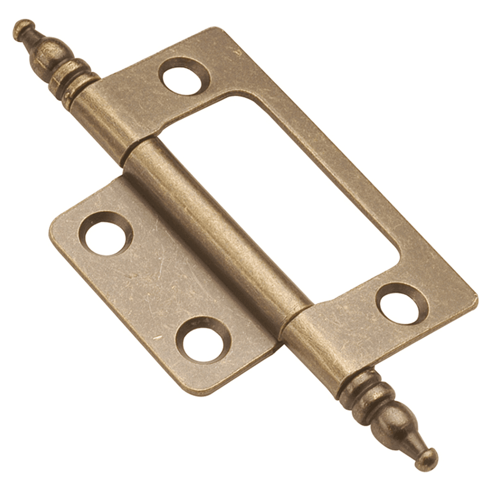 SurFace Face Mount Hinge, Antique Brass Main - Image