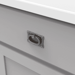 1-1/8" Old Mission Cabinet Pull, Black Mist Antique (25/Box) Alt 2 - Image
