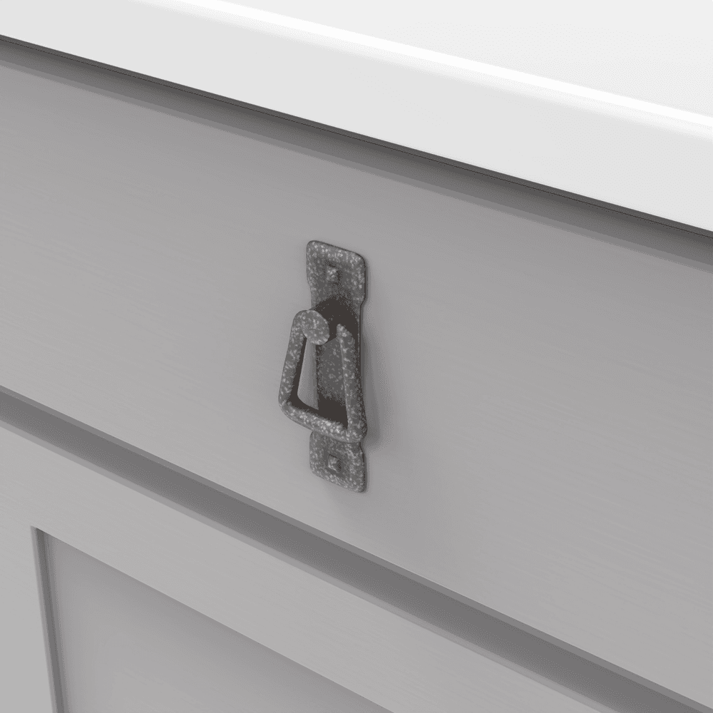 1-1/4" Old Mission Cabinet Pull, Black Mist Antique Alt 2 - Image