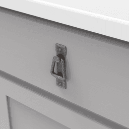 1-1/4" Old Mission Cabinet Pull, Black Mist Antique Alt 2 - Image