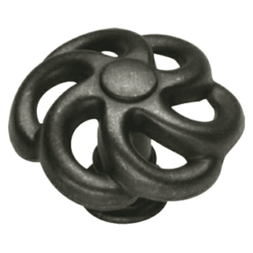 1-1/2" Charleston Cabinet Knob, Black Iron Main - Image