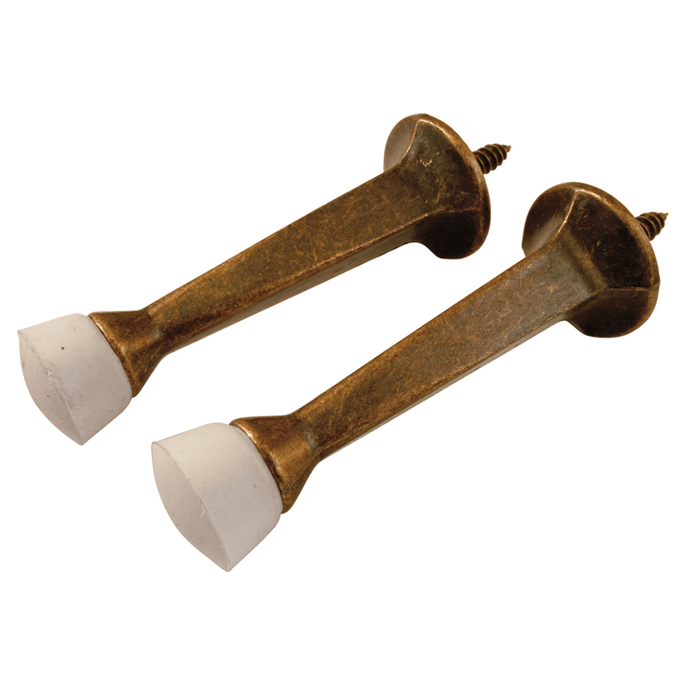 2-7/8" Door Stops Cylindrical Rigid Door Stop, Antique Brass Main - Image