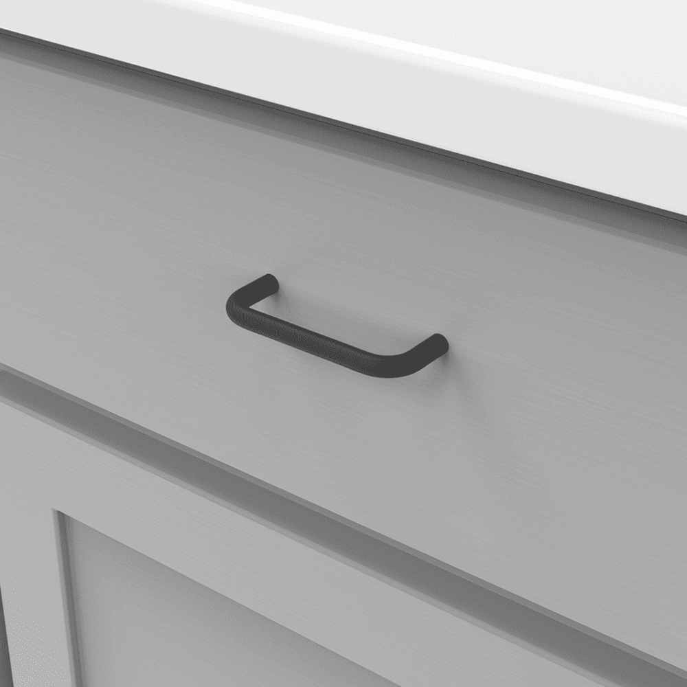 3" Wire Pulls Cabinet Pull, Matte Black Alt 3 - Image