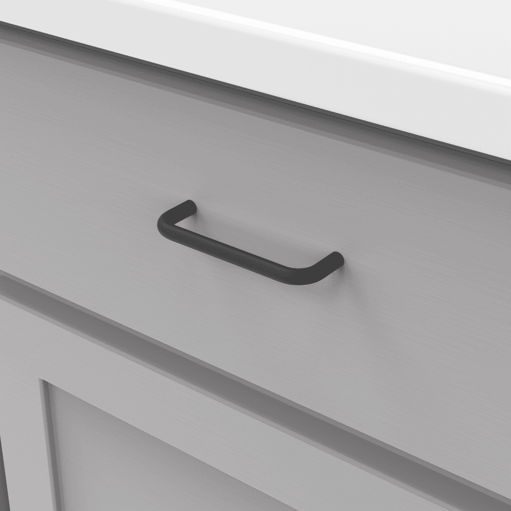 3-1/2" Wire Pulls Cabinet Pull, Matte Black (10/Box) Alt 2 - Image