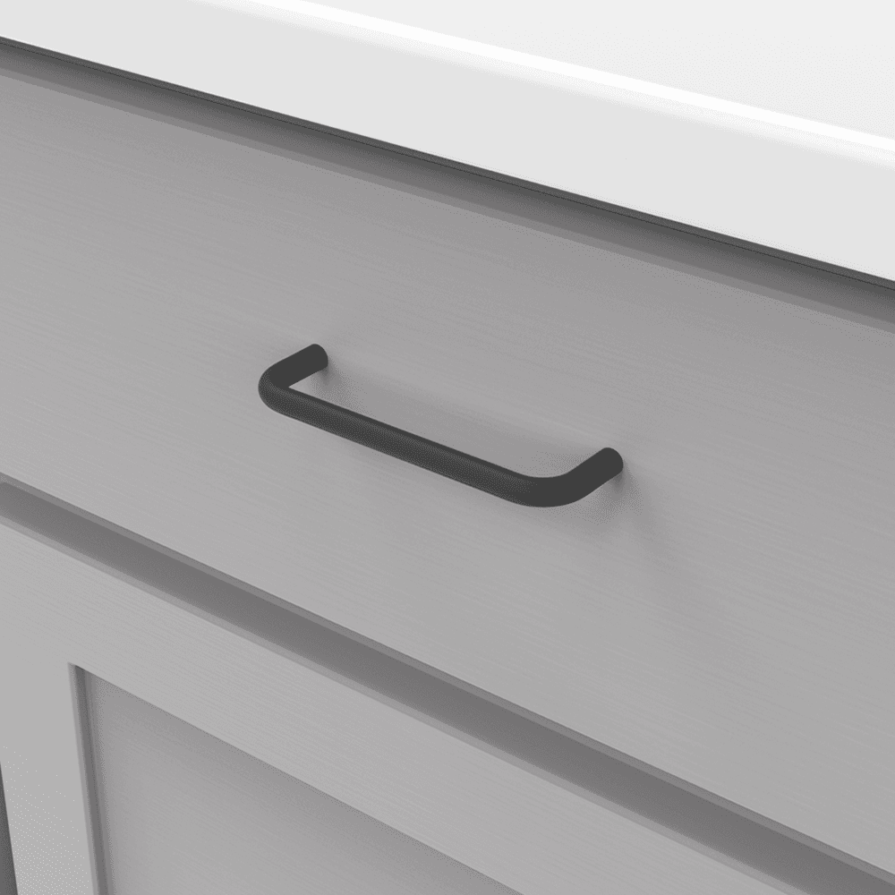 4" Wire Pulls Cabinet Pull, White Alt 2 - Image