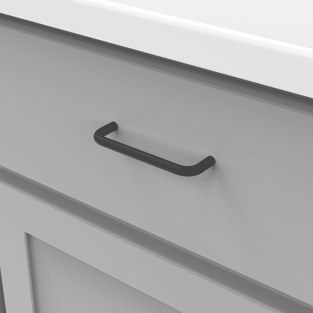 3-3/4" Wire Pulls Cabinet Pull, Matte Black (10/Box) Alt 3 - Image