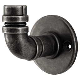2-1/2" Pipeline Single Prong Cabinet Hook, Black Nickel Vibed Main - Image