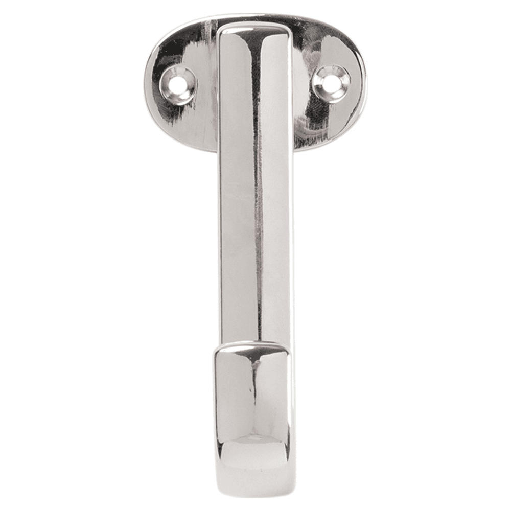 4-3/4" Euro-Contemporary Single Prong Cabinet Hook, Chrome Main - Image
