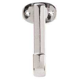 4-3/4" Euro-Contemporary Single Prong Cabinet Hook, Chrome Main - Image
