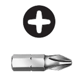 #1 x 2-1/2" Phillips Drive Insert Bit - Alt Image 1