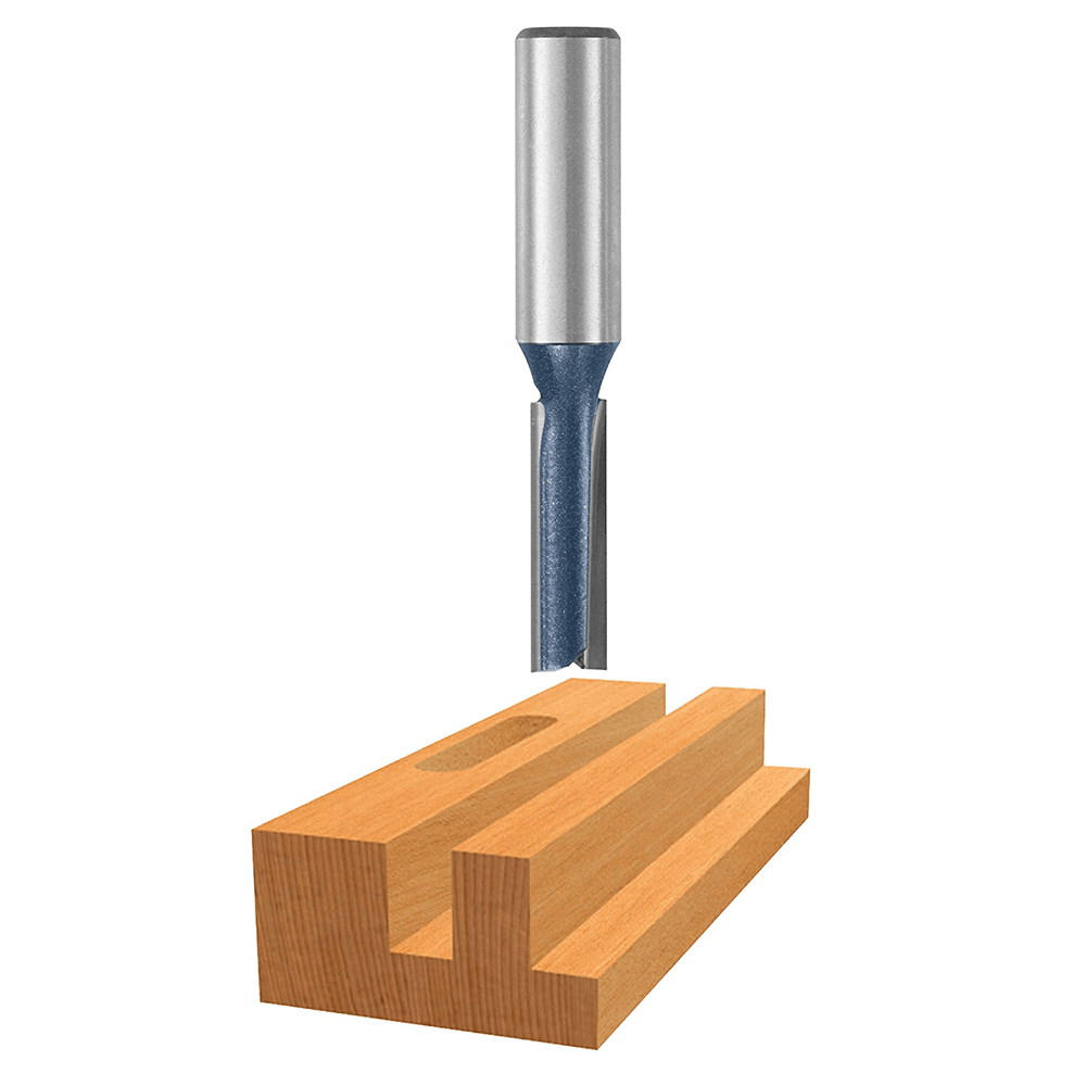3/8" x 3" Straight Bit, 2-Flute, 1/2" Shank - Main Image