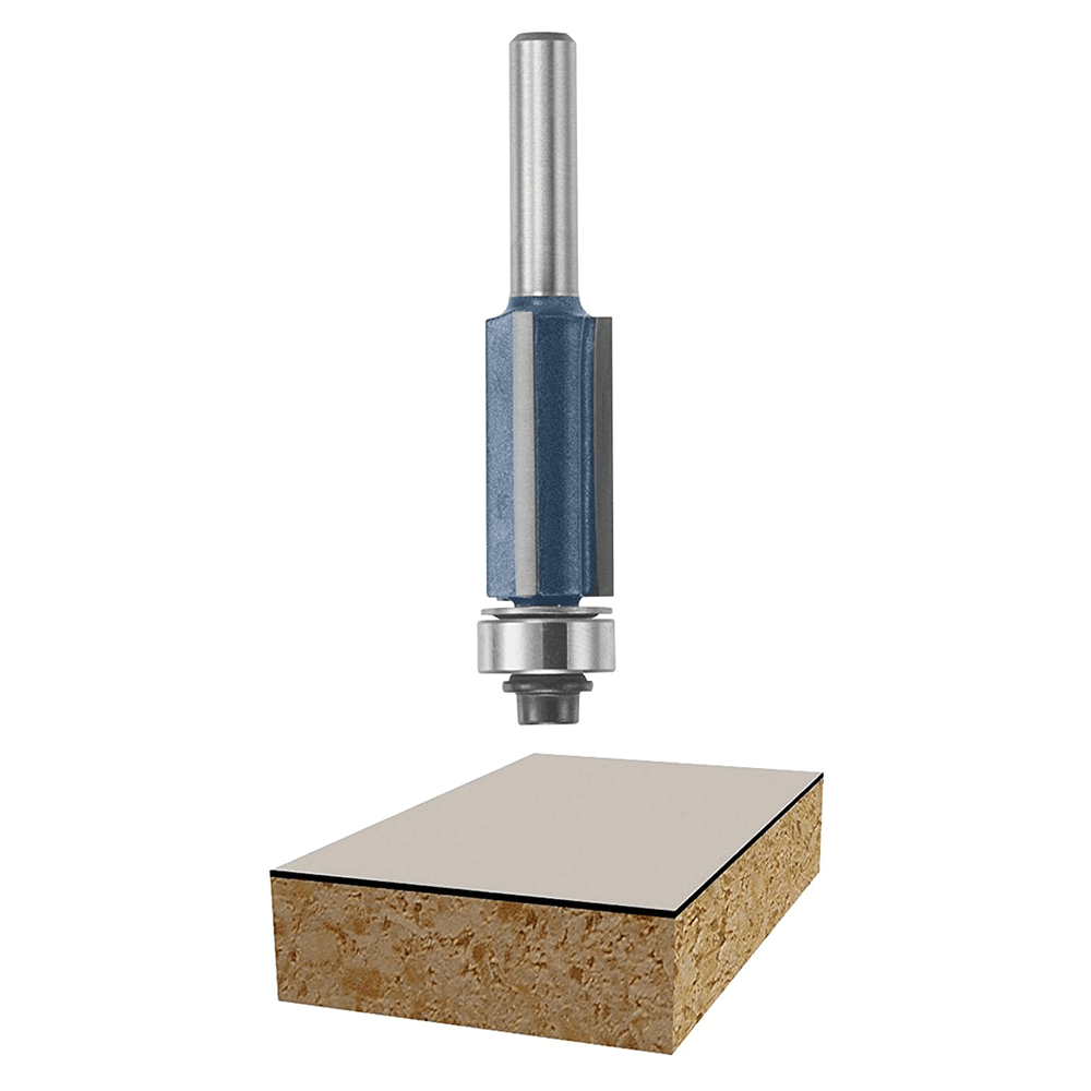 1/2" x 2-1/2" Flush Trim Bit, 3-Flute, 1/4" Shank - Main Image