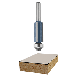 1/2" x 2-1/2" Flush Trim Bit, 3-Flute, 1/4" Shank - Main Image