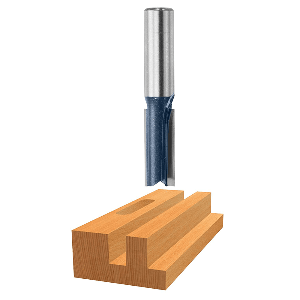 1/2" x 3-1/8" Straight Bit, 2-Flute, 1/2" Shank - Main Image