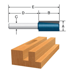 3/4" x 2-7/8" Straight Bit, 2-Flute, 1/2" Shank - Alt Image 2