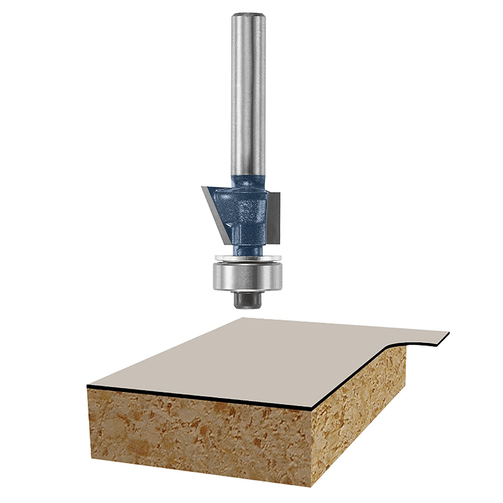 1/2" x 2-1/4" Flush Trim Bit, 2-Flute, 1/4" Shank, Carbide Tipped - Main Image