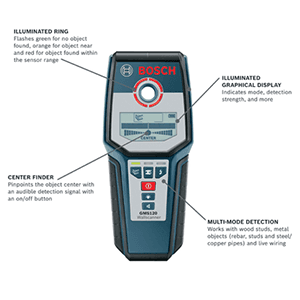Bosch GMS Wall Scanner with Multi-Mode Detection
