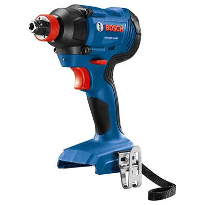 Bosch GDX18 V-1600 Freak Two-in-One Bit/Socket Impact Driver with Quick-Change Hex Shank and 1/2 In. Square Drive for Sockets