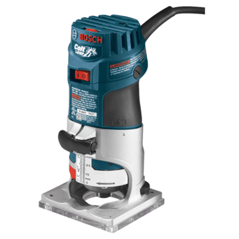 Bosch Tools 1 HP Colt Electronic Variable-Speed Palm Router with Finger Support Pockets