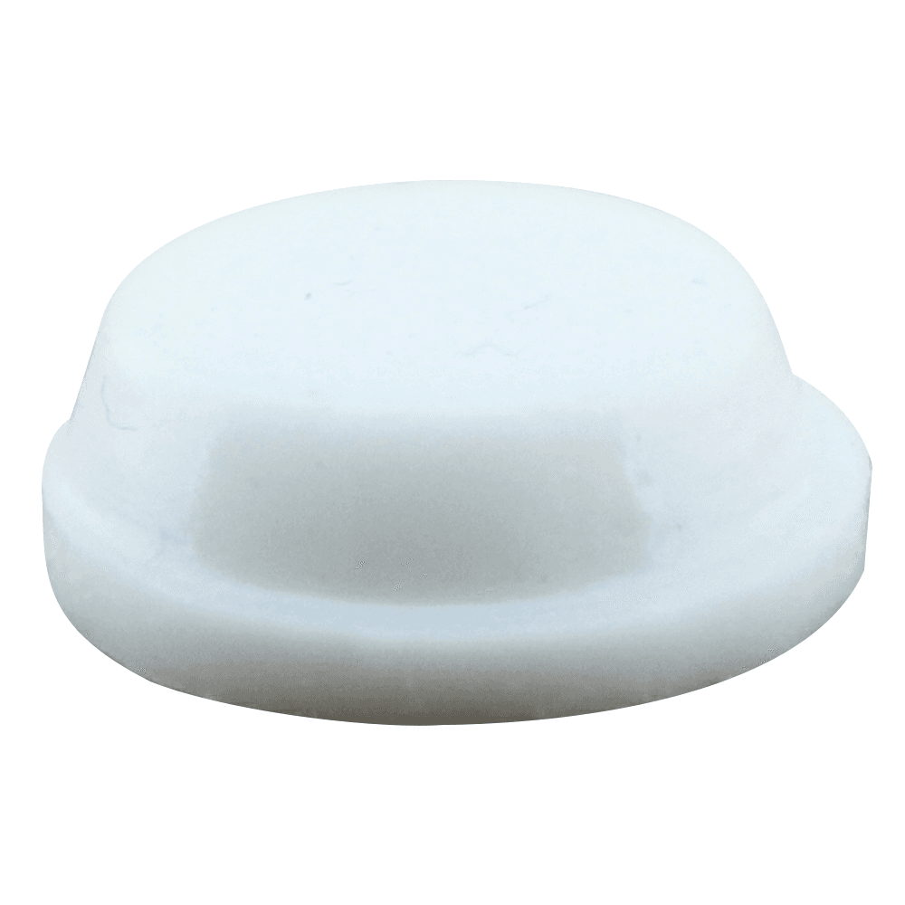 BS 1/2" Diameter Soft Self-Adhesive Sound Dampening Bumper, Cylindrical/Flat-Top/Circular, Clear, 9/64" High, 201/Sheet - Alt Image 1