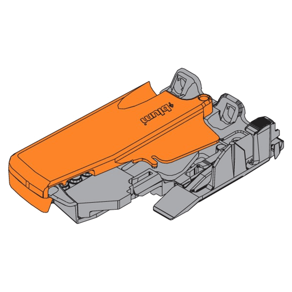 Blum Tandem 552/562/568 Left-Hand Locking Device - Front View