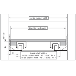 Rear Mounting Block - Ensure easy installation with Blum