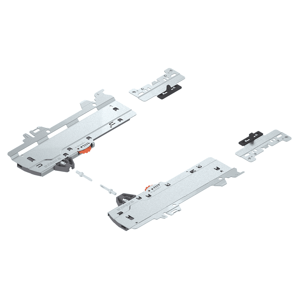 Merivobox Tip-On Blumotion Unit Set with 40Kg Capacity for Merivobox, Dust Gray, 350mm - 600mm Main - Image