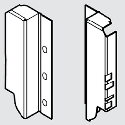 Gray Tandembox Rear Fixing Bracket Set for D-Height Drawers - Blum Brackets