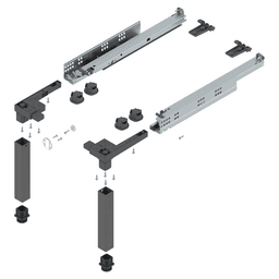 Space Step Set, Orion Gray Matte, 460mm Main - Image