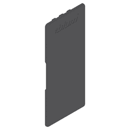 Blum Legrabox Inside Cover Cap in Orion Gray - Front View