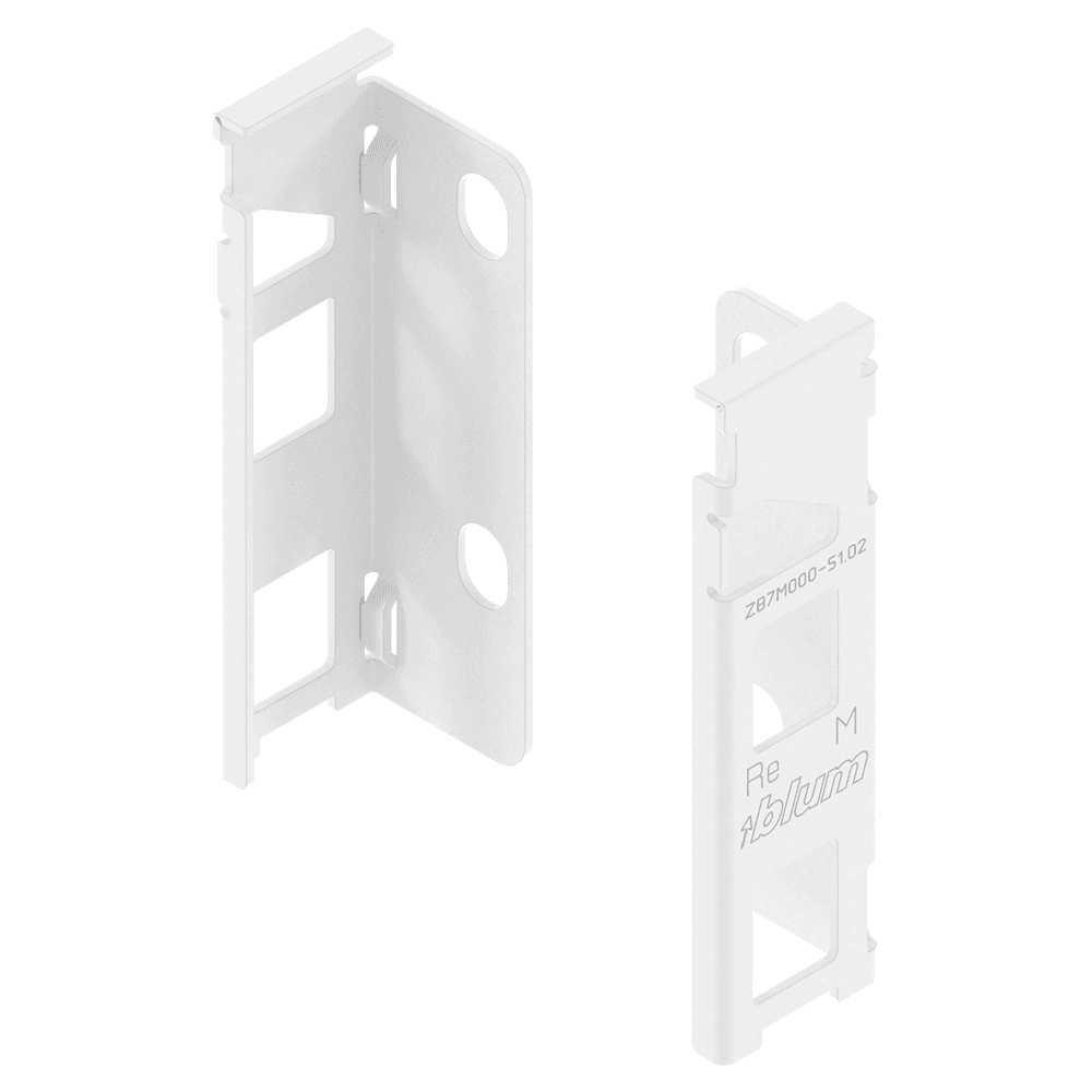 Legrabox Rear Fixing Bracket M-Height 106mm, Silk White Matte Main - Image