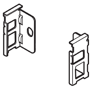 Blum Legrabox Rear Bracket for N-Height Drawer Members, Orion Gray - Drawer with smooth running action