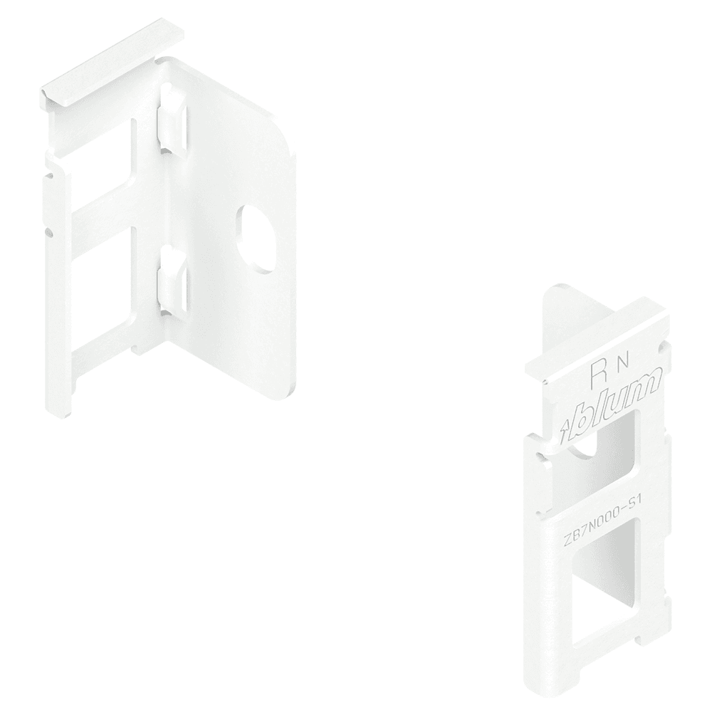 Legrabox Rear Fixing Bracket N-Height 80mm, Silk White Matte Main - Image