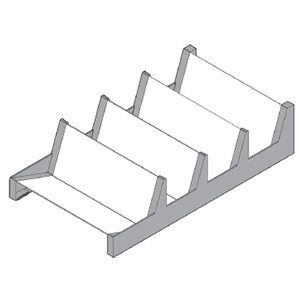 Drawer organization system with high quality nylon and stainless steel for easy accessibility