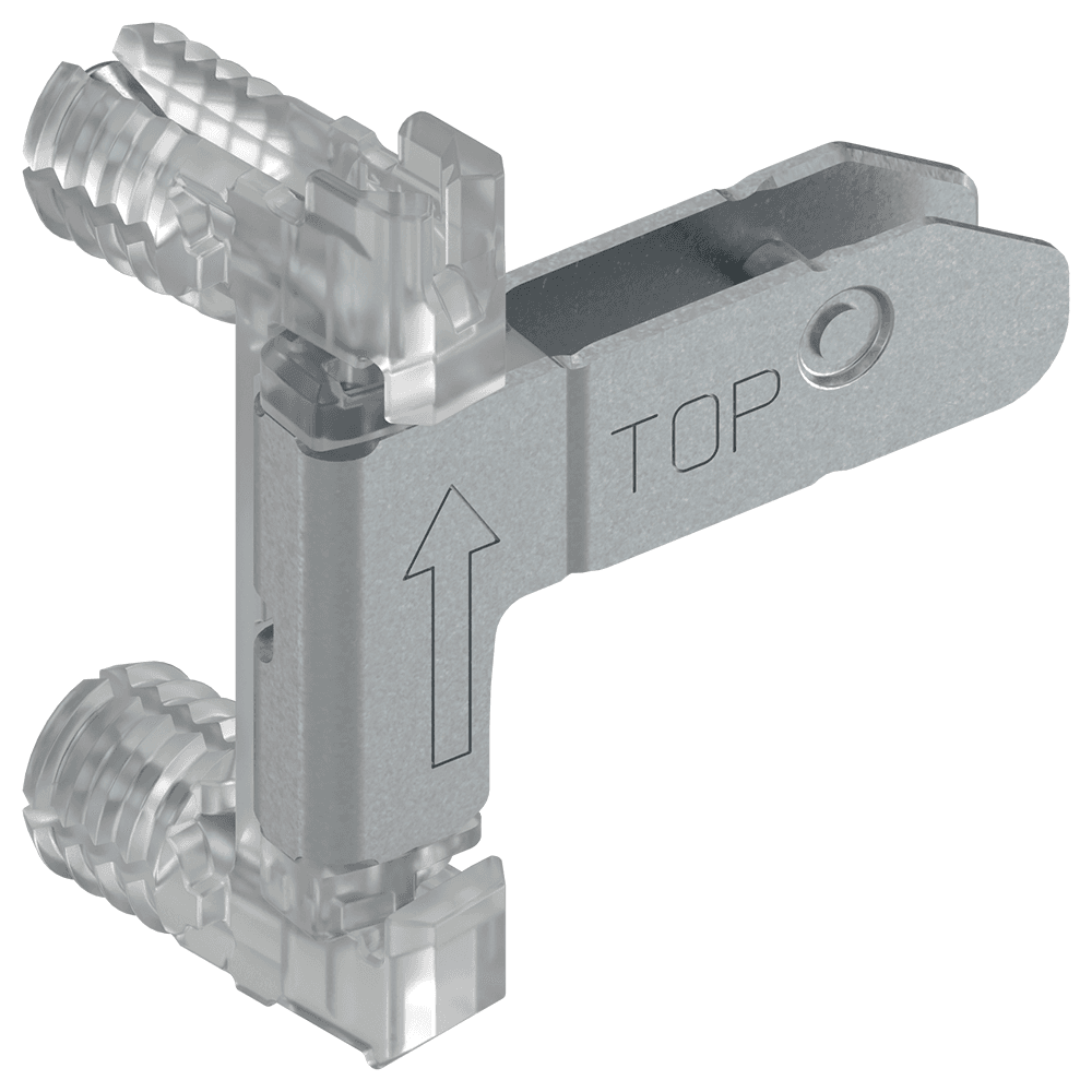 Merivobox Bottom Mount Front Fixing Bracket, Inserta, Zinc-Plated Main - Image