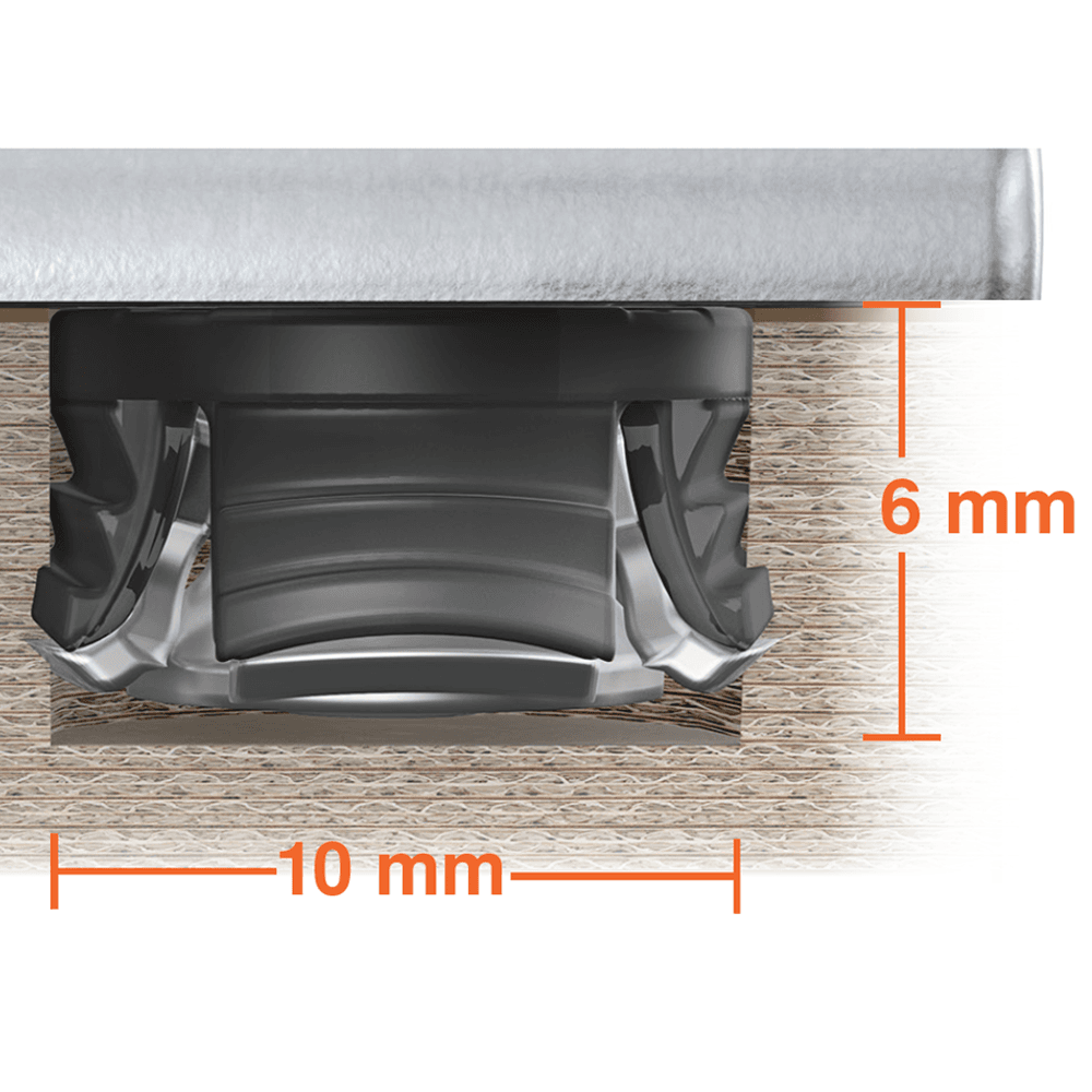 Blum Legrabox Front Fixing Bracket C-Height 6-31/32", Zinc - Drawer Runner System