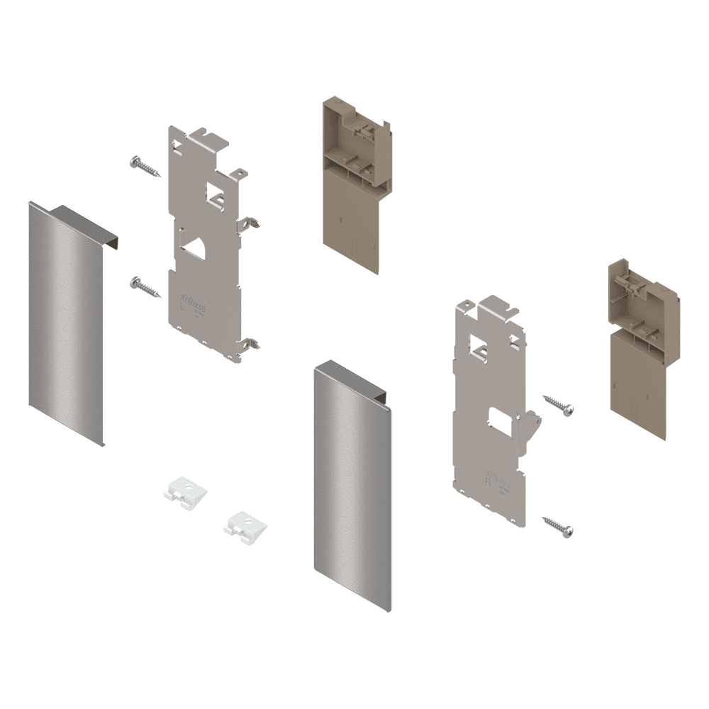 Blum Legrabox Front Fixing Bracket for Thin Fronts - K-Height 3-9/16"