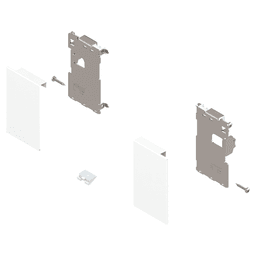 Legrabox Front Fixing Bracket M-Heigh for Interior Drawer, Silk White Matte Main - Image