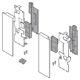 Legrabox Front Fixing Bracket Height C Interior Roll-Out for Design Element, Orion Gray Matte Alt 1 - Image