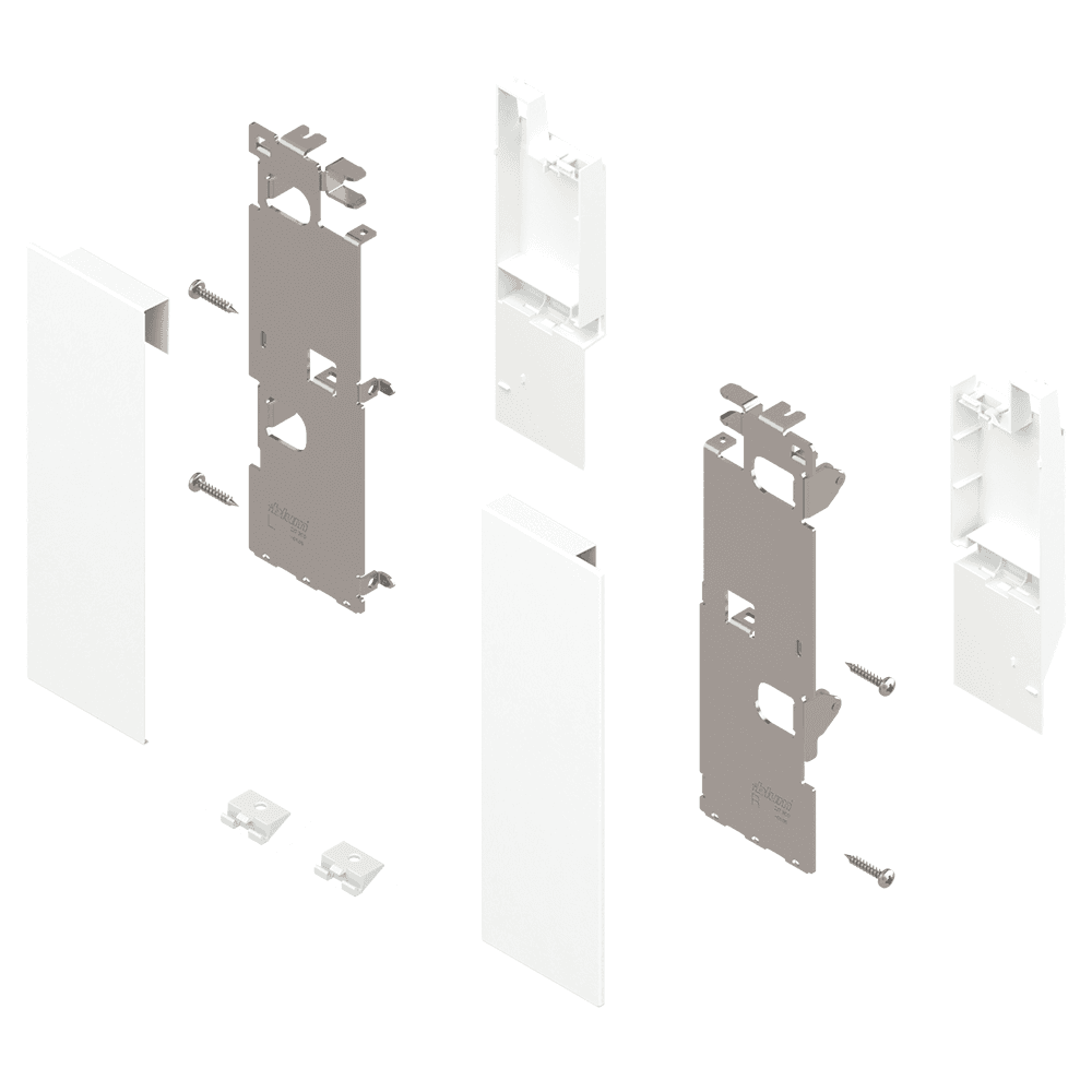 Legrabox Front Fixing Bracket C-Height Interior Roll-Out for Gallery, Silk White Matte Main - Image
