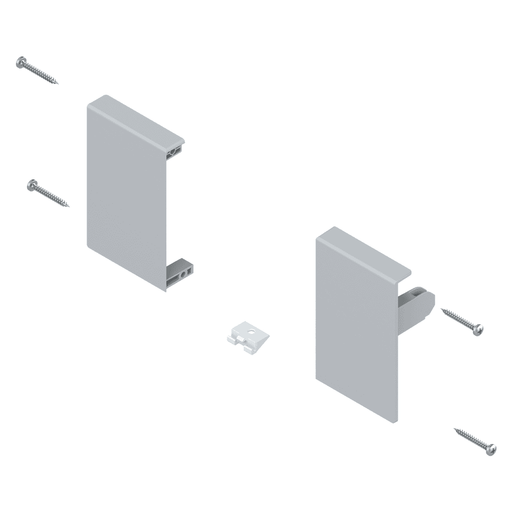 Blum Tandembox Interior Front Bracket in Dust Gray - M Height Set