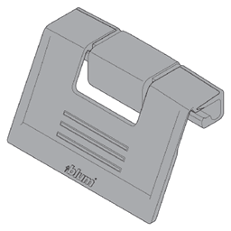 Rubber Gray Set for Blum Tandembox Intivo Interior Front Handle Drawer in Dust Gray