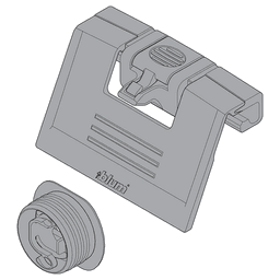 Blum Dust Gray Handle for ZIF.80M7 Interior Drawer