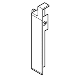 White Metabox 320/330H Left-Hand Interior Front Fixing Bracket by Blum