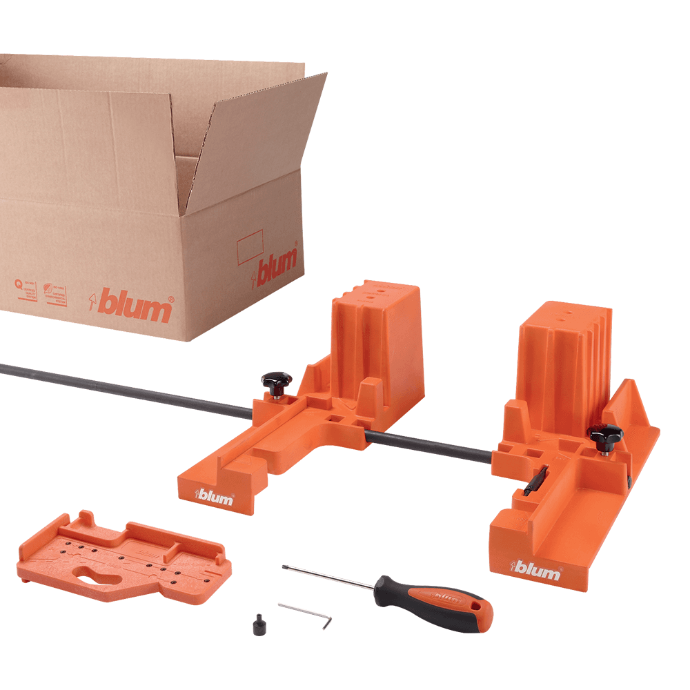 Blum Legrabox Starter Kit - includes BOXFIX E-L, boring template, screw driver and VIX bit