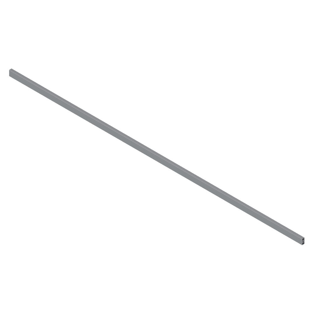 Blum Tandembox Cross Gallery Rail in Gray for D Height Interior Roll-Out, 41" Length